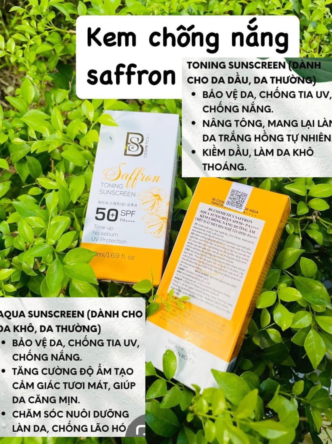 Kem chống nắng Saffron