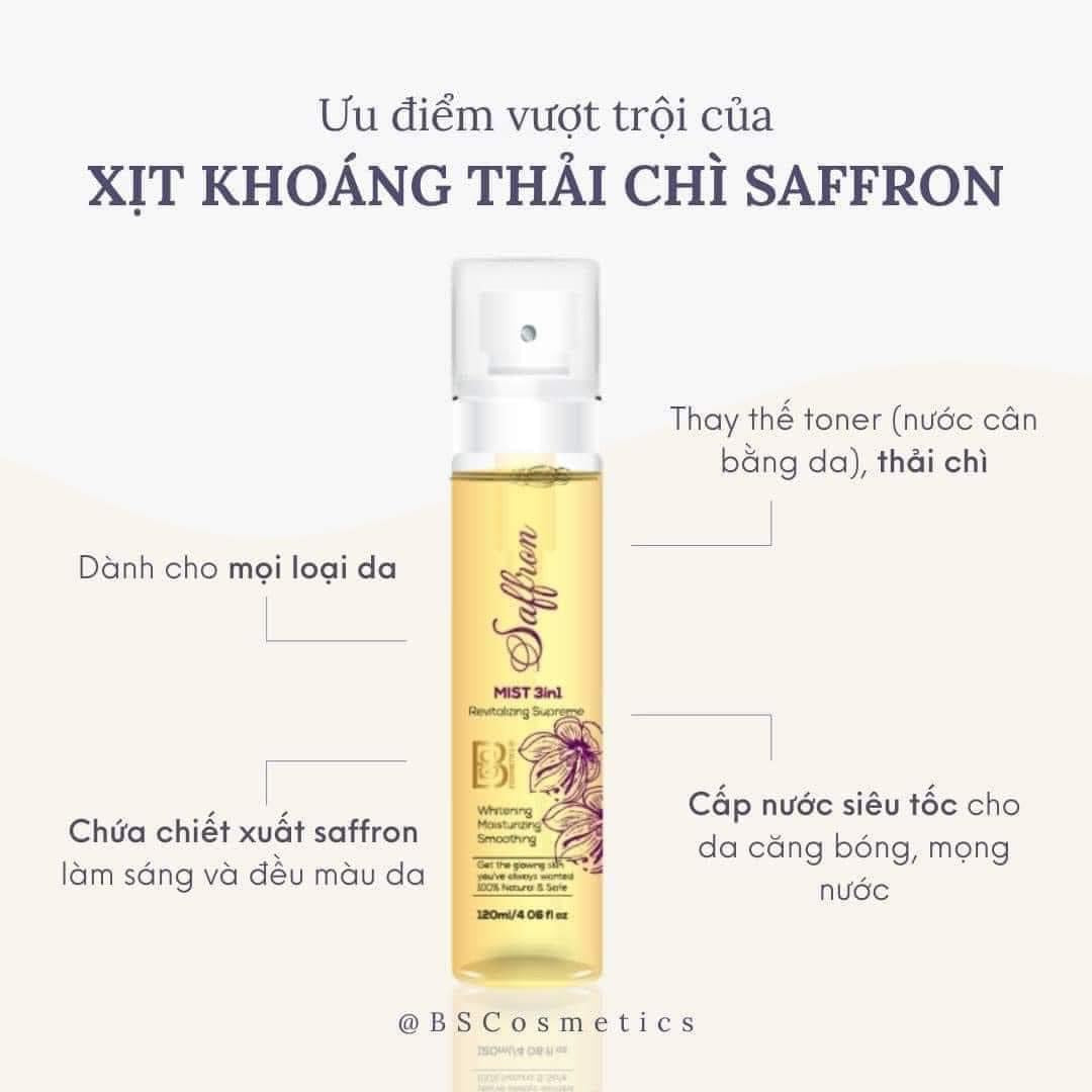 Xịt khoáng tinh chất Saffron