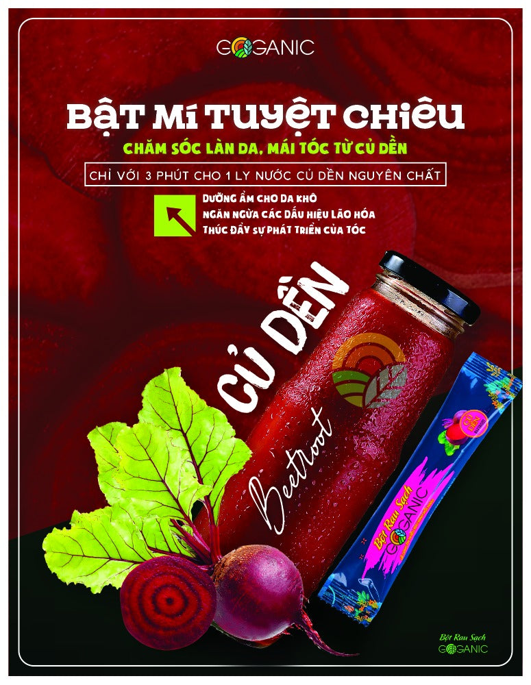 Bột củ dền Goganic ( Beetroot veggie powder Goganic)/28 pieces/box